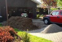 Finally the mulch is gone